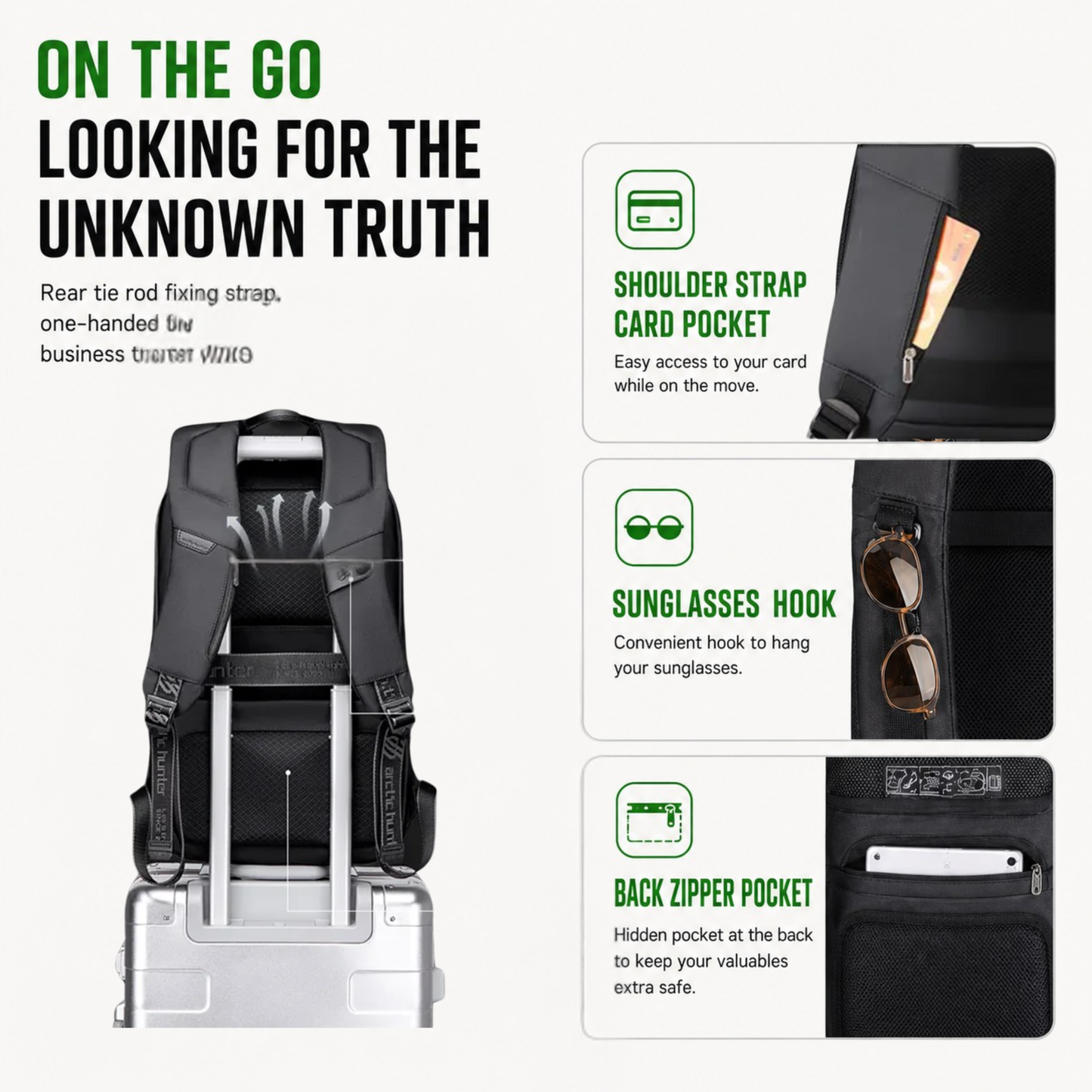 STRENDY Titan Shell X Laptop Backpack